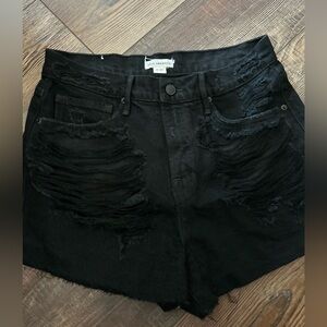 Good American High Rise Cut Off Shorts